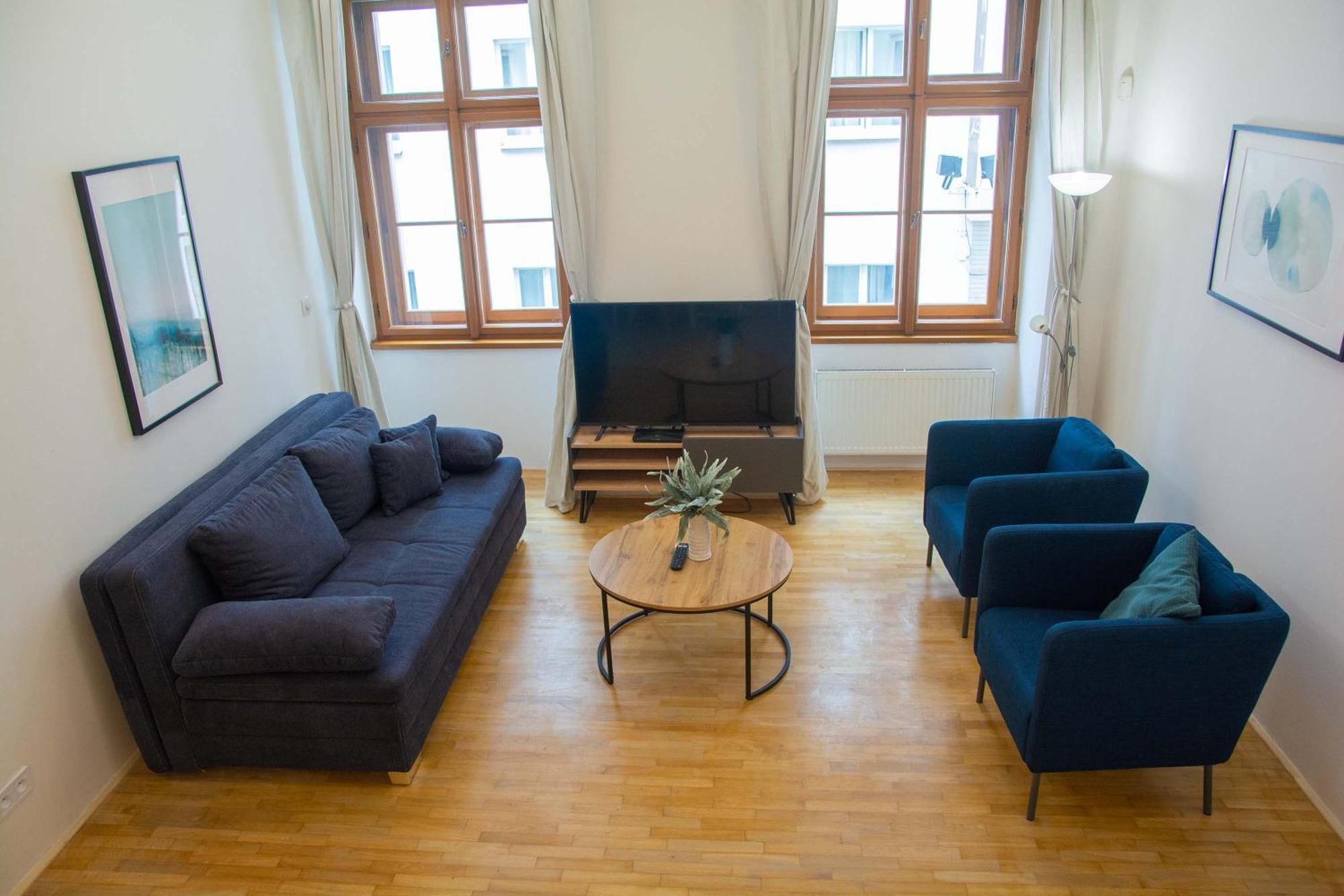 City Centre Apartment With Parking Prága Kültér fotó